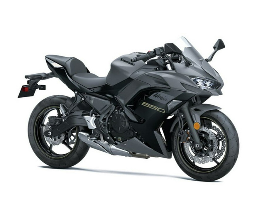 2024 Kawasaki Ninja 650 Metallic Matte Dark GrayMetallic Spark