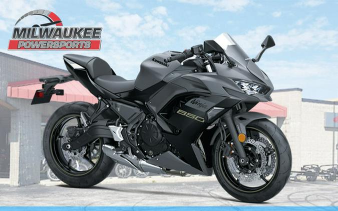 2024 Kawasaki Ninja 650 Metallic Matte Dark GrayMetallic Spark