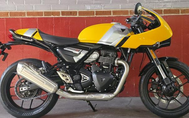 2026 Triumph Thruxton 400 Metallic Racing Yellow / Aluminium Silver