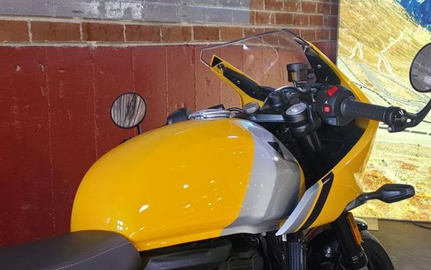 2026 Triumph Thruxton 400 Metallic Racing Yellow / Aluminium Silver