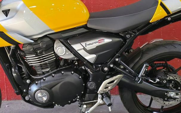 2026 Triumph Thruxton 400 Metallic Racing Yellow / Aluminium Silver