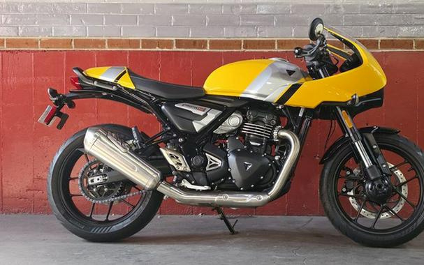2026 Triumph Thruxton 400 Metallic Racing Yellow / Aluminium Silver