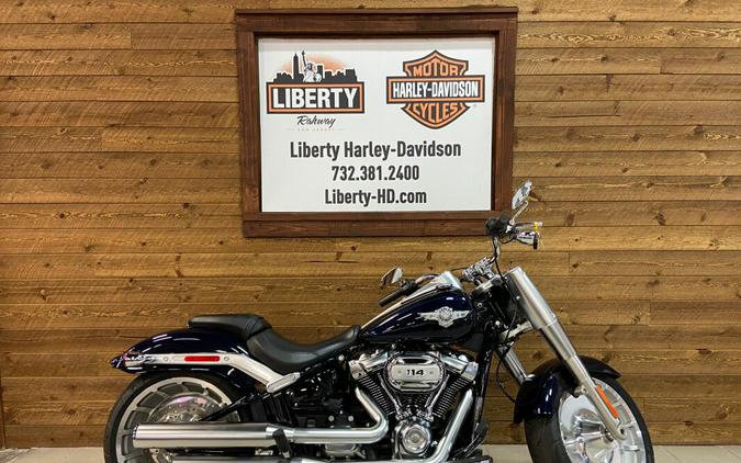 2019 Harley-Davidson® Fat Boy® 114 Midnight Blue FLFBS