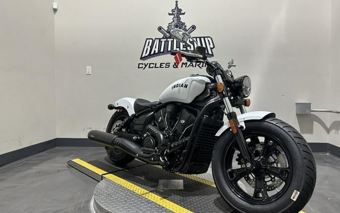 2025 Indian Scout Sixty Bobber Limited Ghost White Metallic S