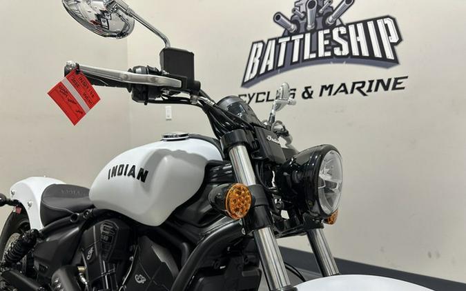 2025 Indian Scout Sixty Bobber Limited Ghost White Metallic S