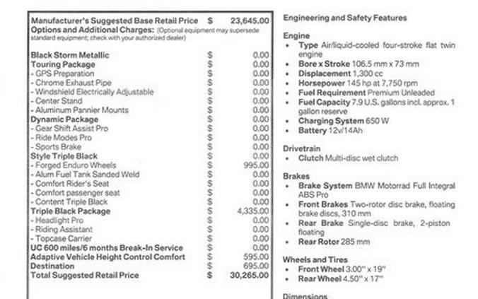 New 2026 BMW R1300GSA