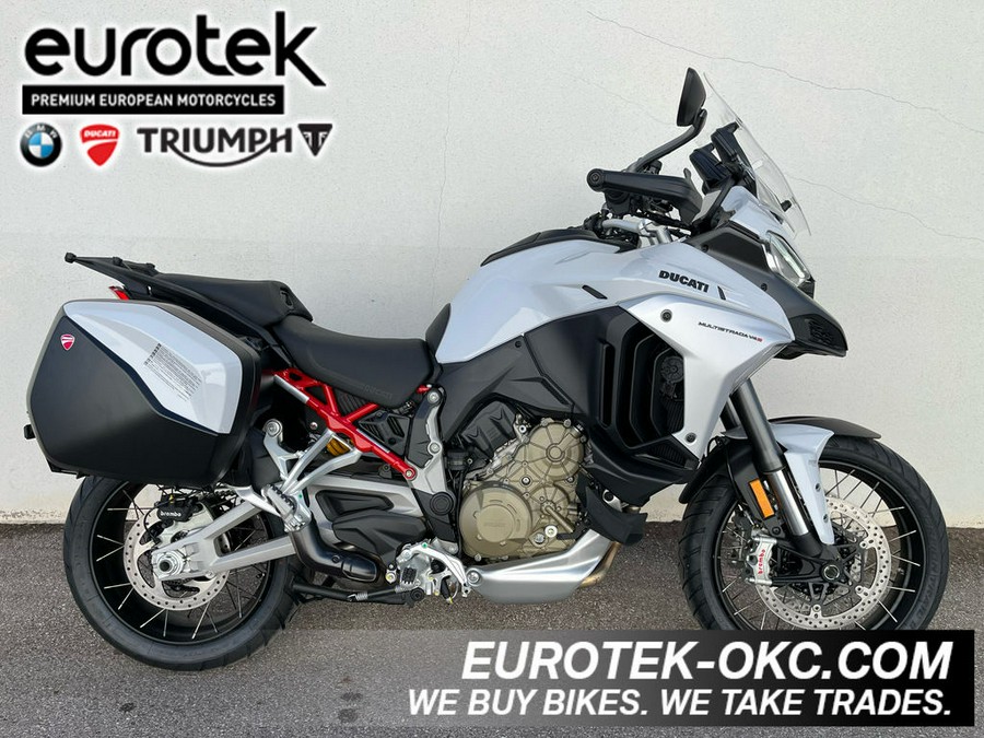 2023 Ducati Multistrada V4S Iceberg White - Spoked Wheels