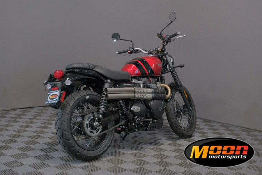 2023 Triumph Scrambler 900 Carnival Red / Jet Black