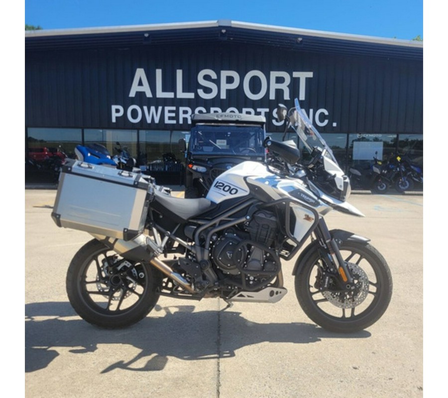 2018 Triumph Tiger 1200 XRX Crystal White