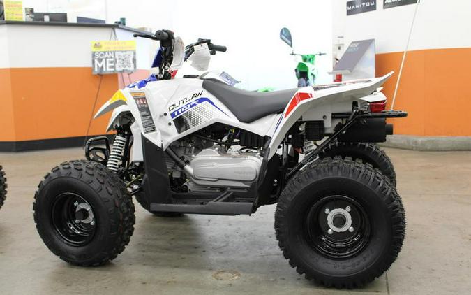 2024 Polaris® ATV-24,OTLW 110,WHT/POL BLU 110 EFI