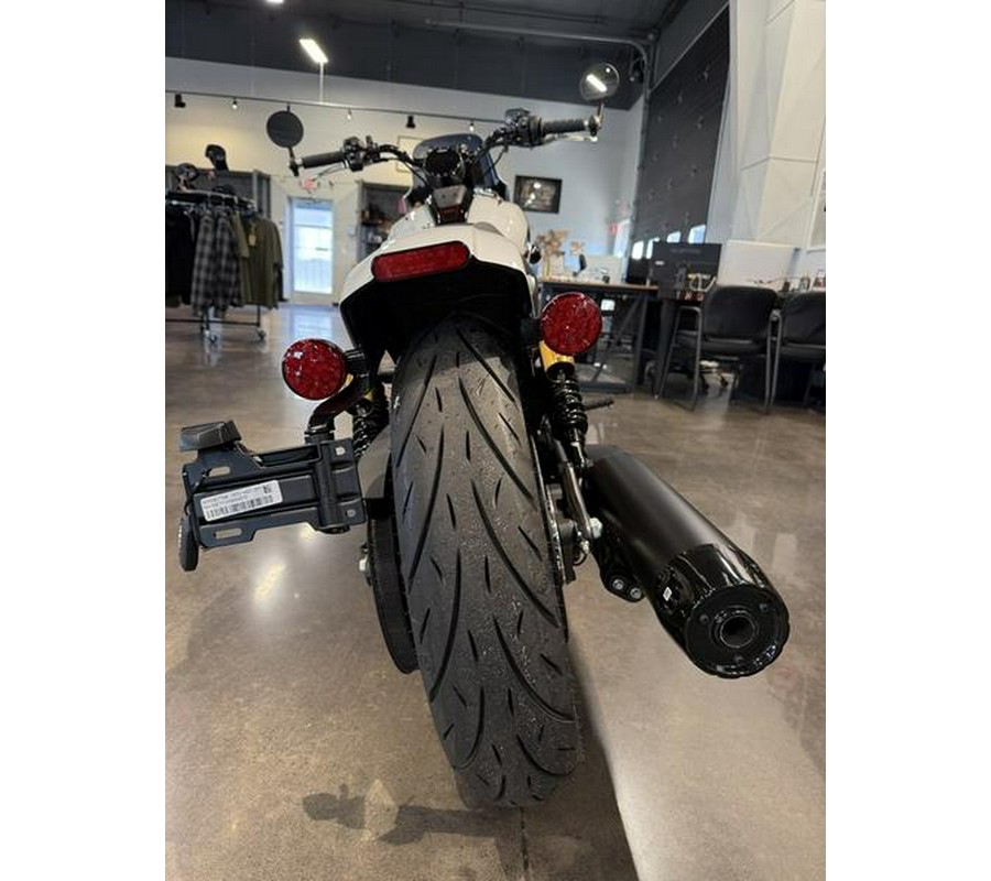 2025 Indian Motorcycle® 101 Scout® Ghost White Metallic with Graphics