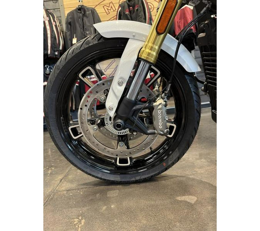 2025 Indian Motorcycle® 101 Scout® Ghost White Metallic with Graphics