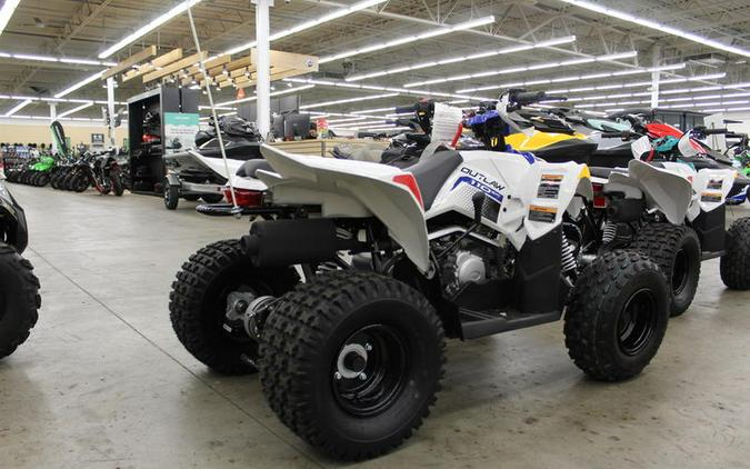 2024 Polaris® ATV-24,OTLW 110,WHT/POL BLU 110 EFI