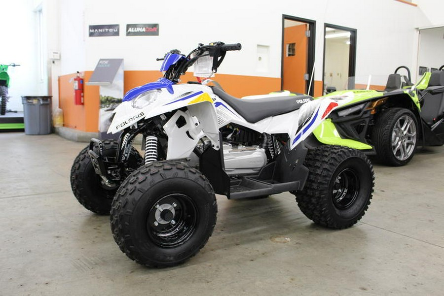 2024 Polaris® ATV-24,OTLW 110,WHT/POL BLU 110 EFI