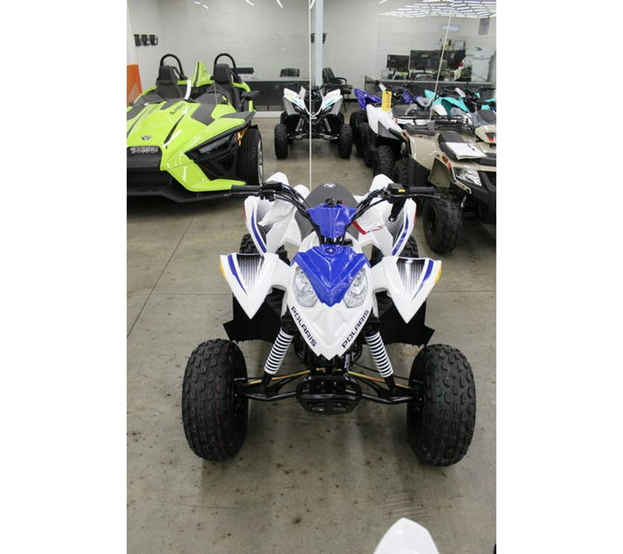 2024 Polaris® ATV-24,OTLW 110,WHT/POL BLU 110 EFI