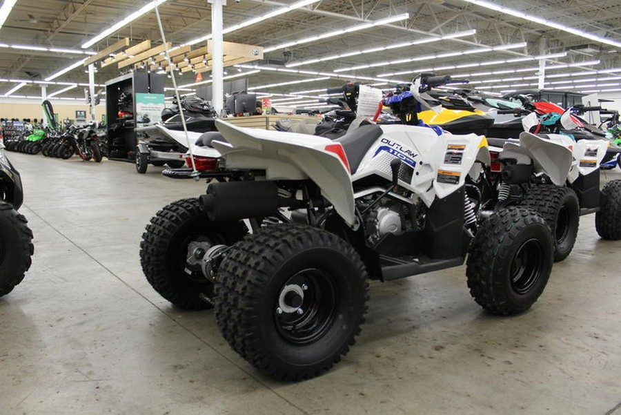 2024 Polaris® ATV-24,OTLW 110,WHT/POL BLU 110 EFI