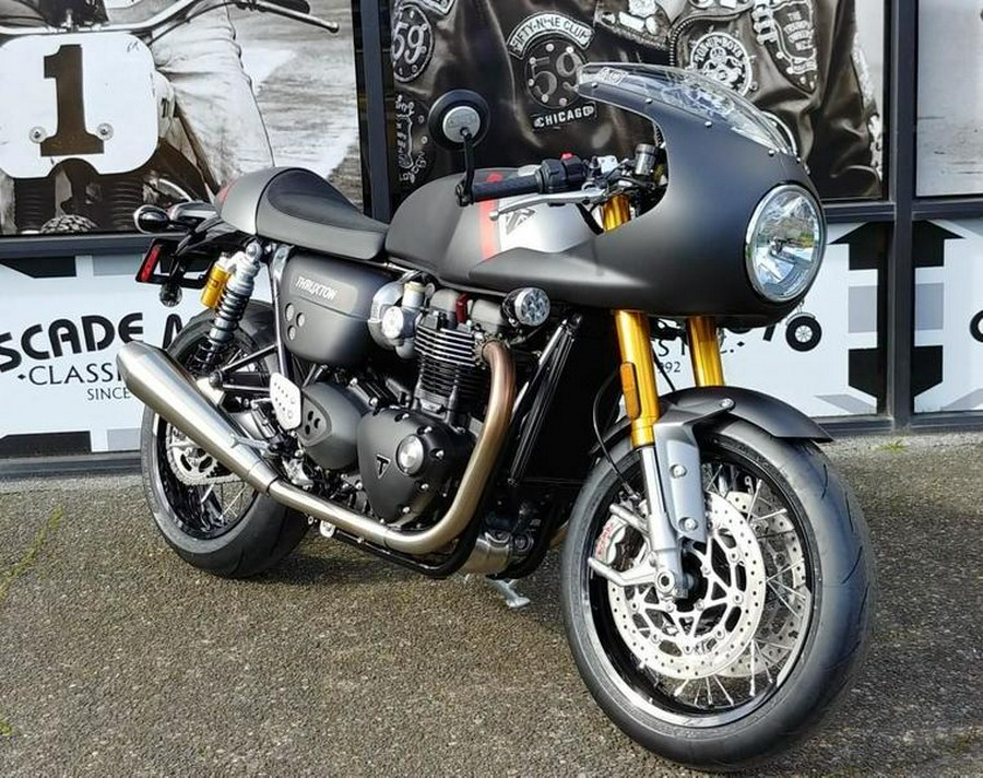 2020 Triumph Thruxton RS - Showcase Matte Storm Grey/Matte Silver Ice