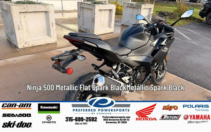 2026 Kawasaki Ninja 500 Metallic Flat Spark Black/Metallic Spark Black