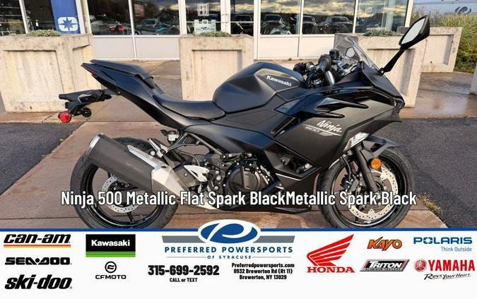 2026 Kawasaki Ninja 500 Metallic Flat Spark Black/Metallic Spark Black