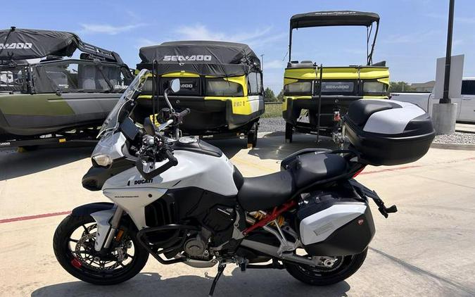 2023 Ducati Multistrada V4S Iceberg White - Alloy Wheels