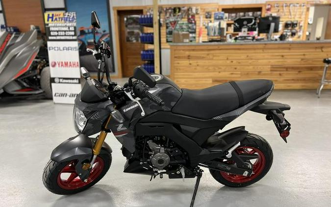 2024 Kawasaki Z125 PRO Cypher Camo Gray Matte/Metallic Matte Carbon Gray