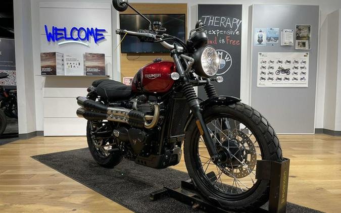 2023 Triumph Scrambler 900 Carnival Red / Jet Black