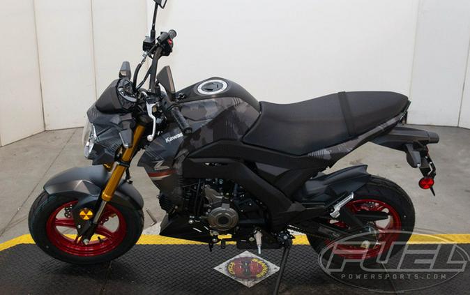 2024 Kawasaki Z125 PRO Cypher Camo Gray MatteMetallic Matte Car