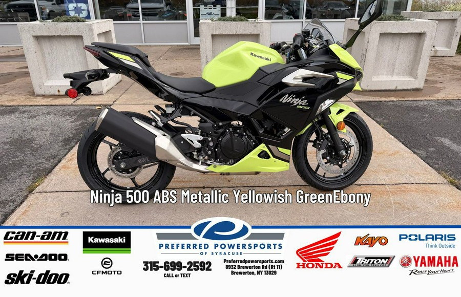 2026 Ninja 500 SE ABS Metallic Yellowish Green/Ebony - Kawasaki