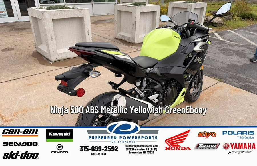 2026 Ninja 500 SE ABS Metallic Yellowish Green/Ebony - Kawasaki
