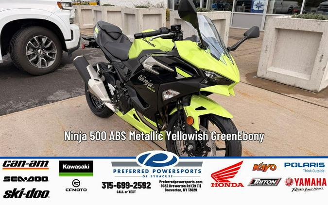 2026 Ninja 500 SE ABS Metallic Yellowish Green/Ebony - Kawasaki