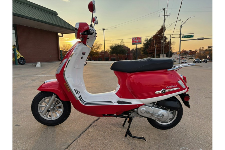 2025 ScootStar Retrostar 50 Red