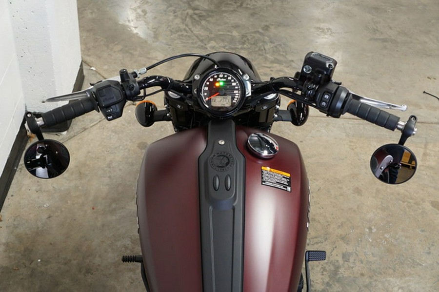 2026 Indian Scout Bobber Maroon Metallic Smoke