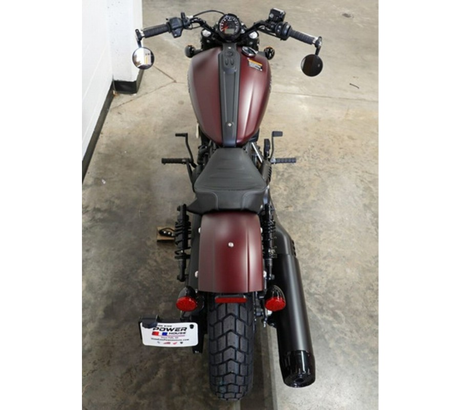 2026 Indian Scout Bobber Maroon Metallic Smoke