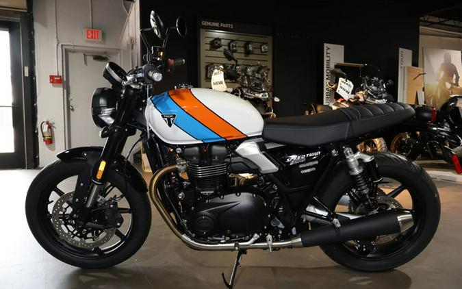 2025 Triumph Speed Twin 900 Aluminium Silver/Carnival Red/Jet B