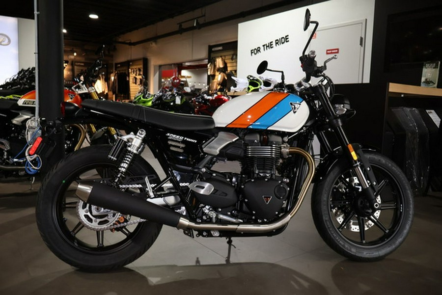 2025 Triumph Speed Twin 900 Aluminium Silver/Carnival Red/Jet B