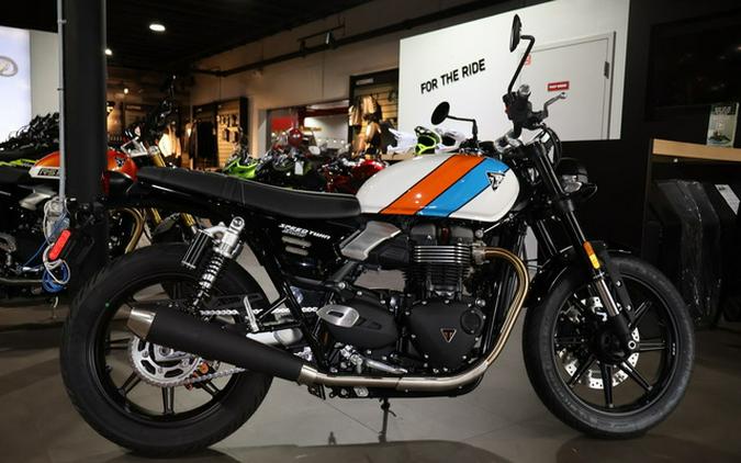 2025 Triumph Speed Twin 900 Aluminium Silver/Carnival Red/Jet B