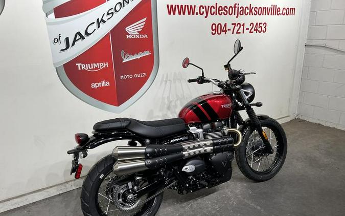 2023 Triumph Scrambler 900 Carnival Red / Jet Black