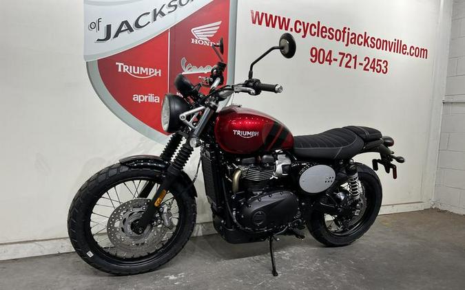 2023 Triumph Scrambler 900 Carnival Red / Jet Black