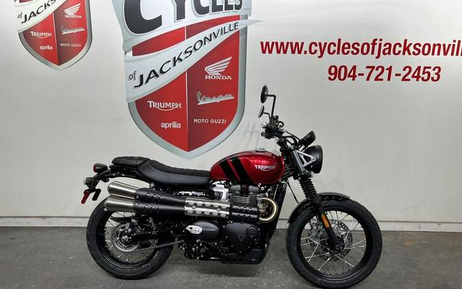 2023 Triumph Scrambler 900 Carnival Red / Jet Black