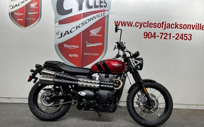 2023 Triumph Scrambler 900 Carnival Red / Jet Black