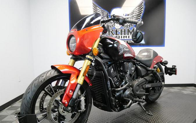 2025 Indian Motorcycle® 101 Scout® Sunset Red Metallic with Graphics