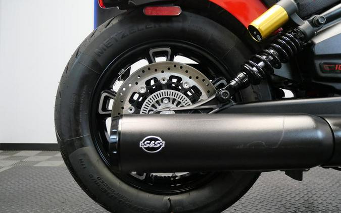 2025 Indian Motorcycle® 101 Scout® Sunset Red Metallic with Graphics