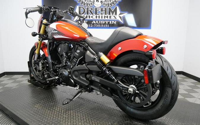 2025 Indian Motorcycle® 101 Scout® Sunset Red Metallic with Graphics
