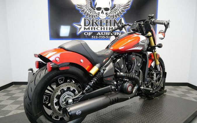 2025 Indian Motorcycle® 101 Scout® Sunset Red Metallic with Graphics