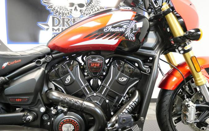 2025 Indian Motorcycle® 101 Scout® Sunset Red Metallic with Graphics