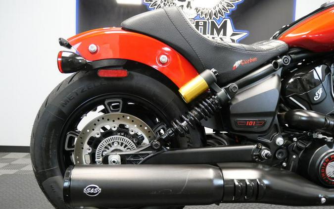 2025 Indian Motorcycle® 101 Scout® Sunset Red Metallic with Graphics