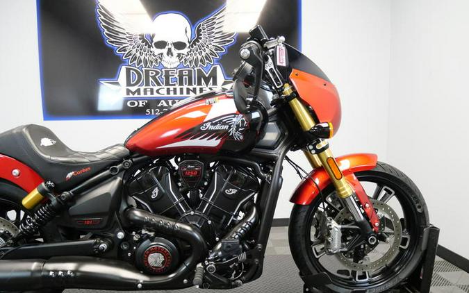 2025 Indian Motorcycle® 101 Scout® Sunset Red Metallic with Graphics
