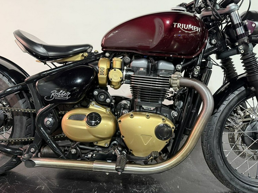 2018 Triumph Bonneville Bobber Morello Red
