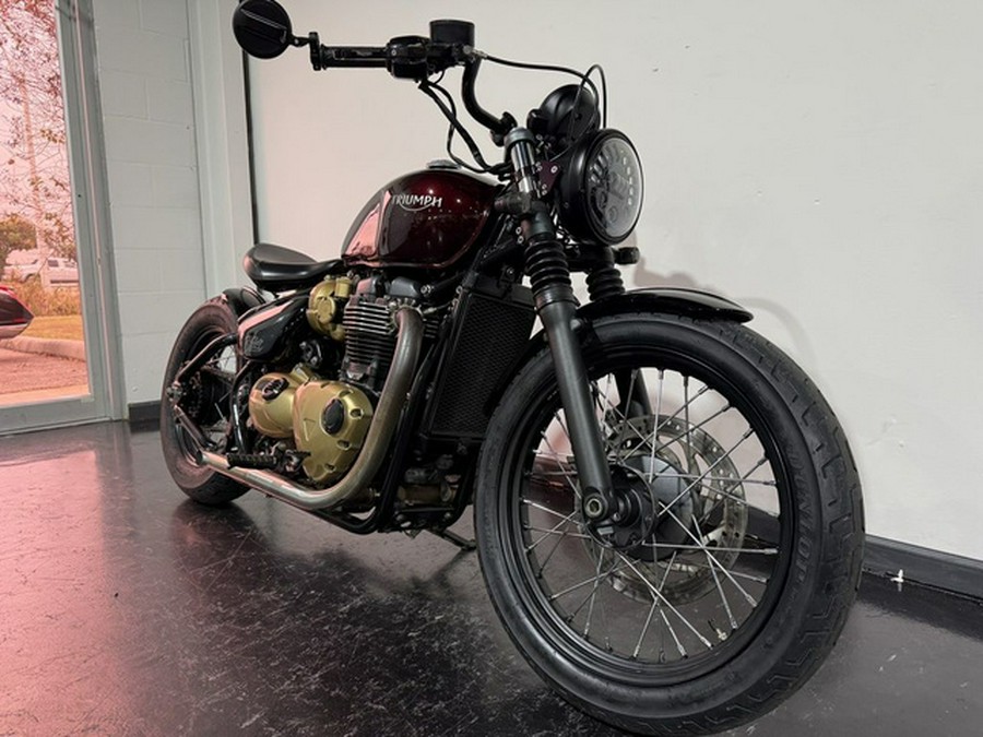 2018 Triumph Bonneville Bobber Morello Red