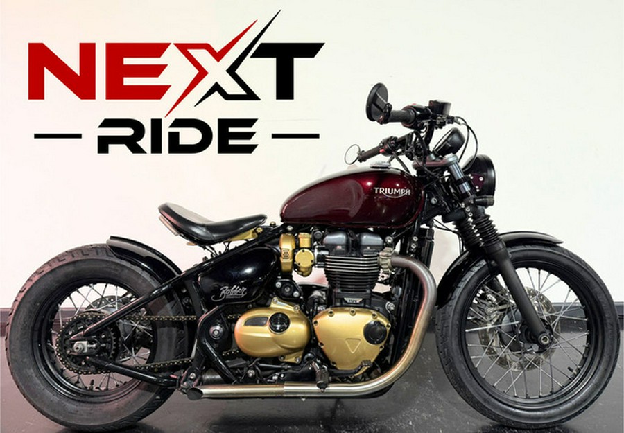 2018 Triumph Bonneville Bobber Morello Red